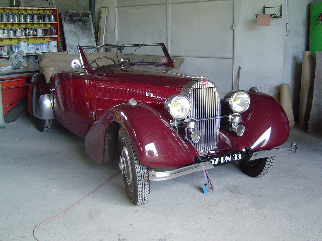 Restauration BUGATTI 57 STEVIO CARROSSERIE Gangloff 1933